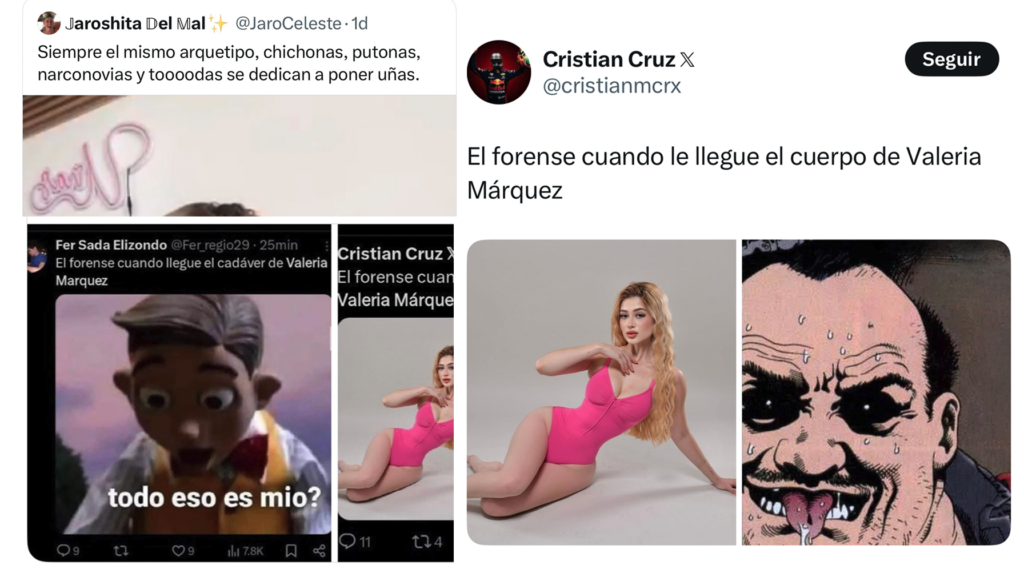 Tweets Valeria Márquez el forense